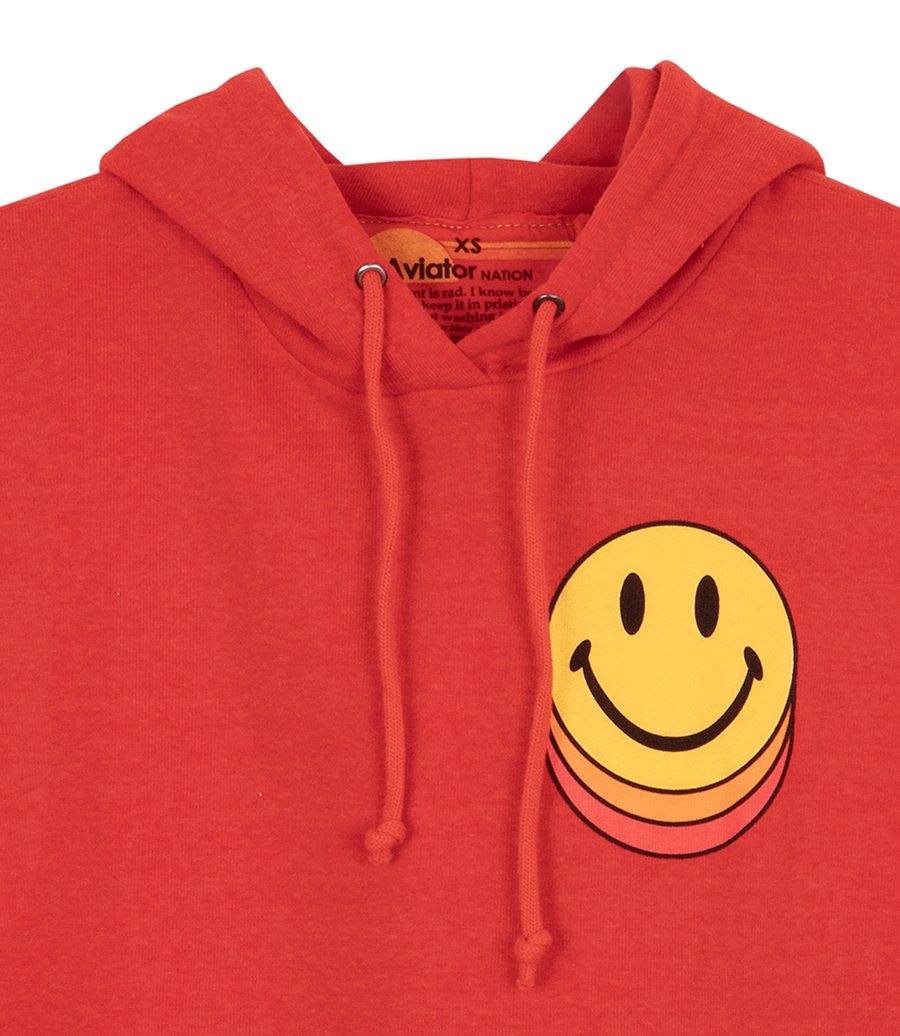 SMILEY SUNSET  RELAXED CROPPED PULLOVER