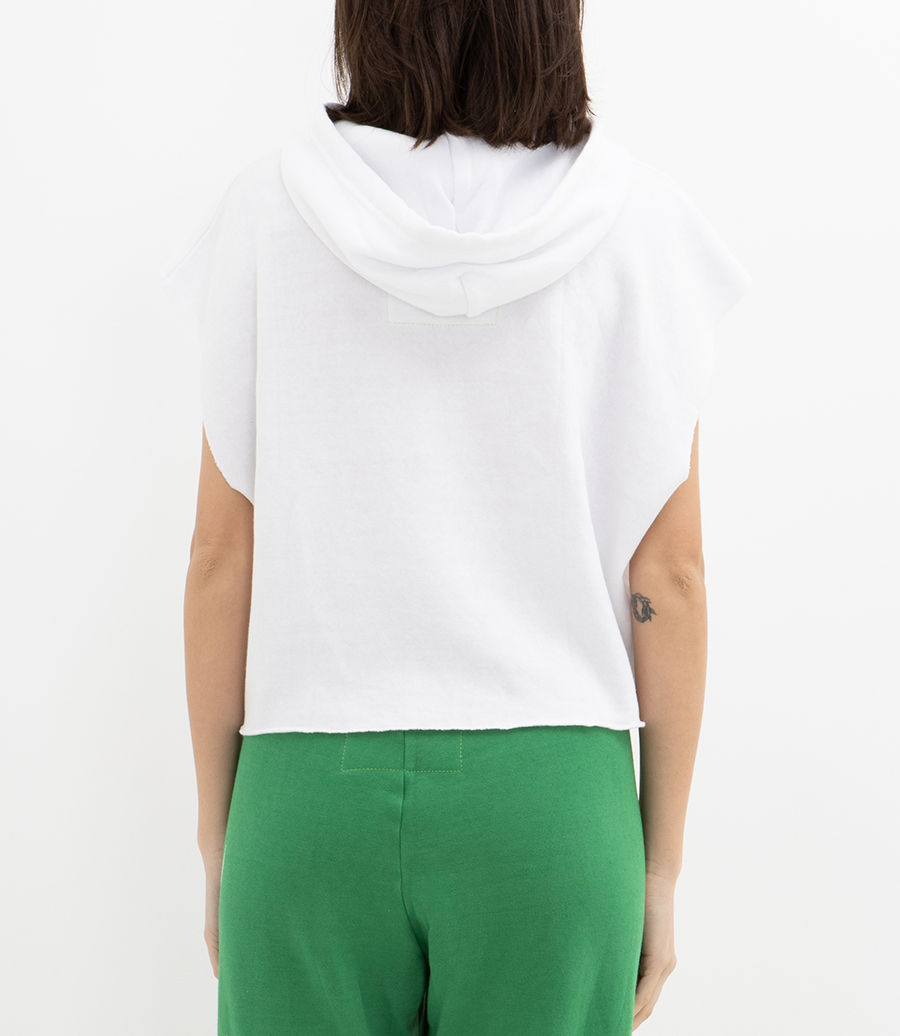 SMILEY SUNSET  RELAXED CROPPED PULLOVER