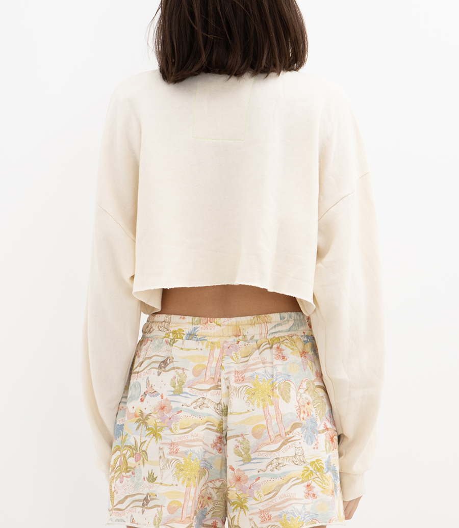 LOCAL ONLY CROPPED CREW SWEATSHIRT