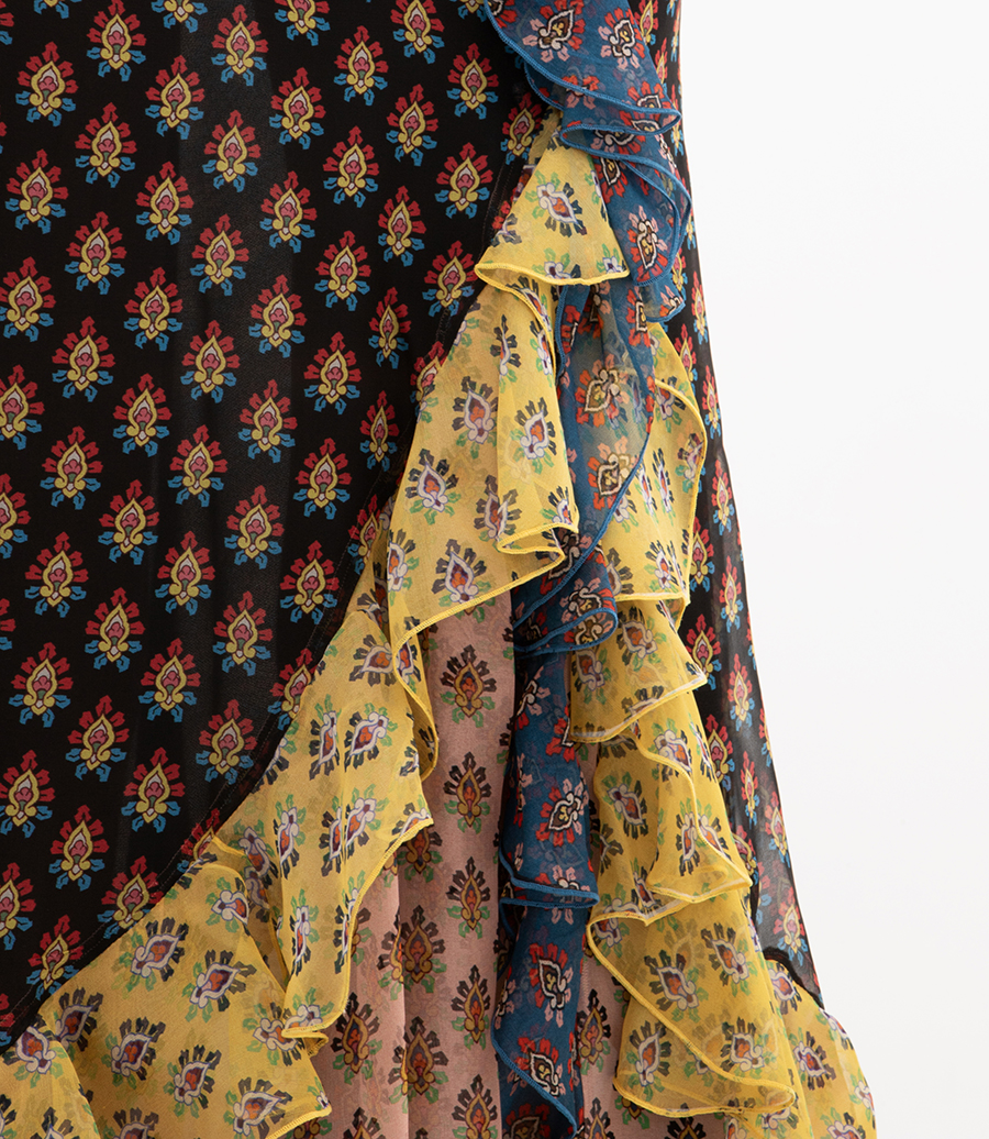 LONG SKIRT WITH RUFFLES