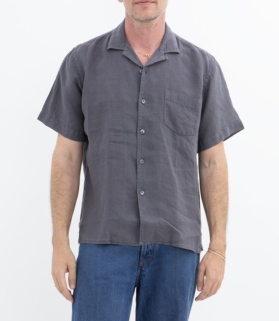 LINEN PALM MC PAT SHIRT