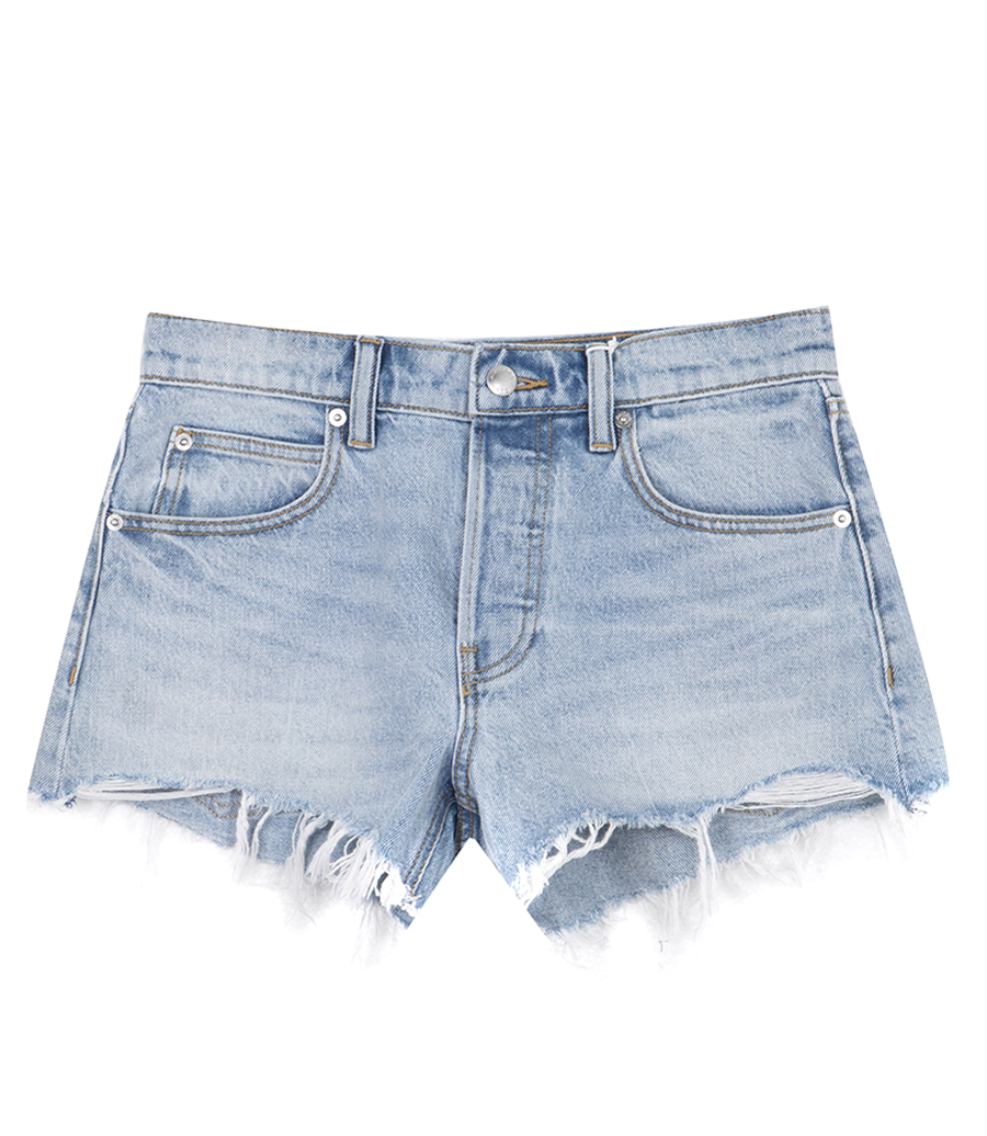 ALEXANDER WANG - CRYSTAL HOTFIX RELAXED SHORT