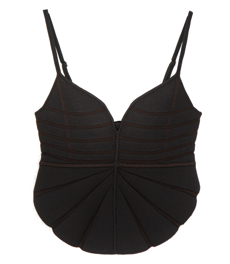 DION LEE - PADDED JACQUARD TOP