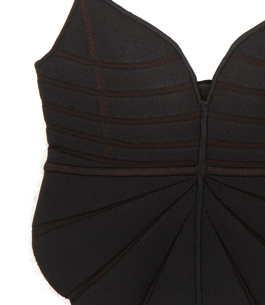PADDED JACQUARD TOP