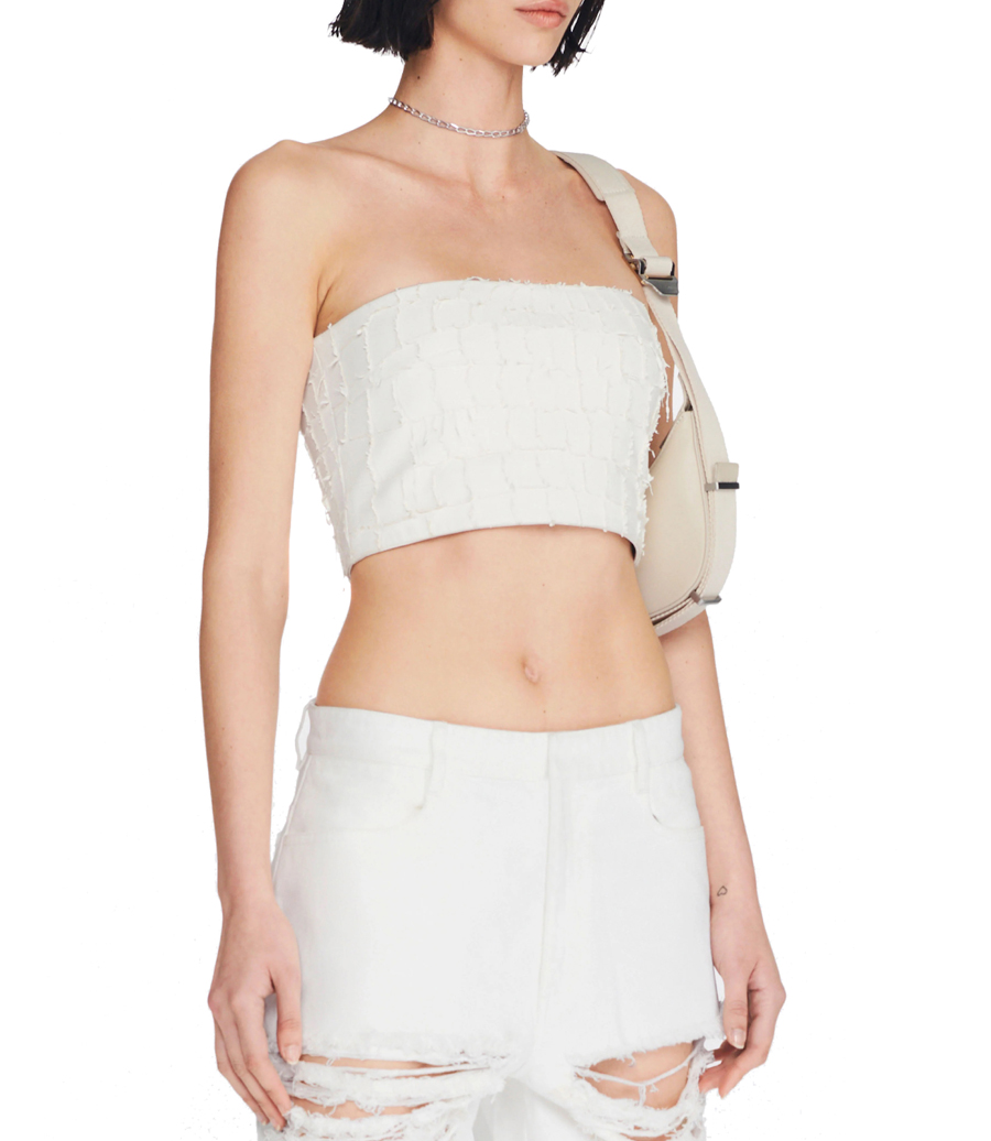 SNAKE ETCHED CORSET TOP