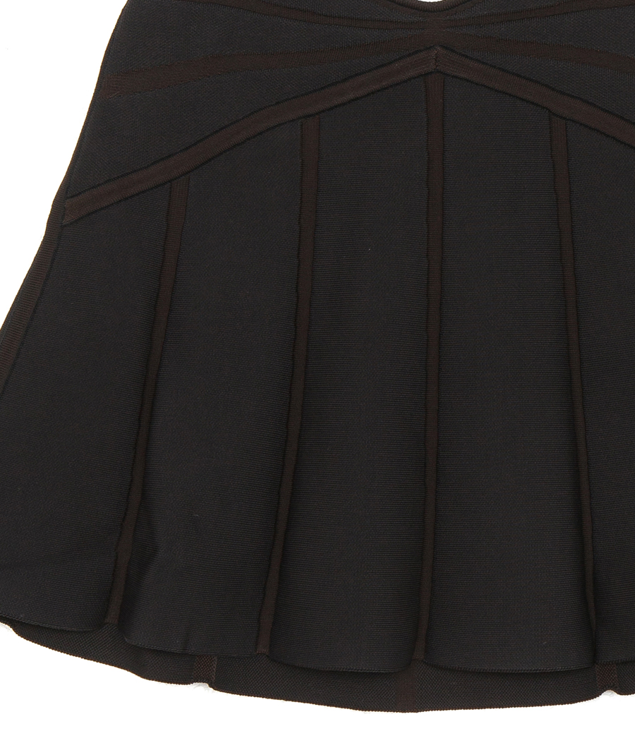 PADDED JACQUARD MINI SKIRT