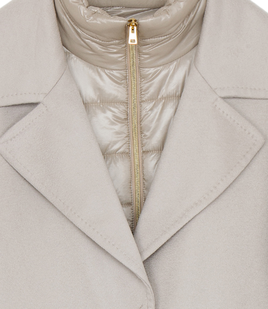 COAT IN CASHMERE AND NYLON ULTRALIGHT