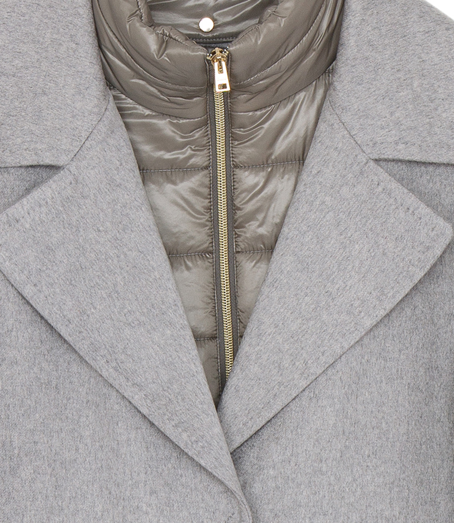 COAT IN CASHMERE AND NYLON ULTRALIGHT