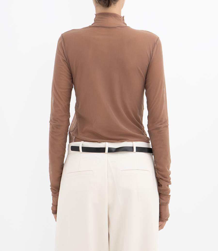 MESH TURTLENECK