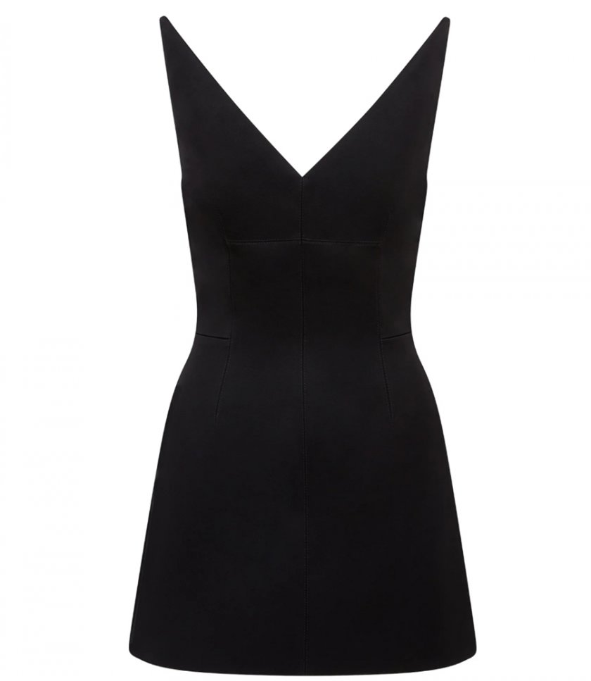 SALES - STRUCTURED V NECK MINI DRESS