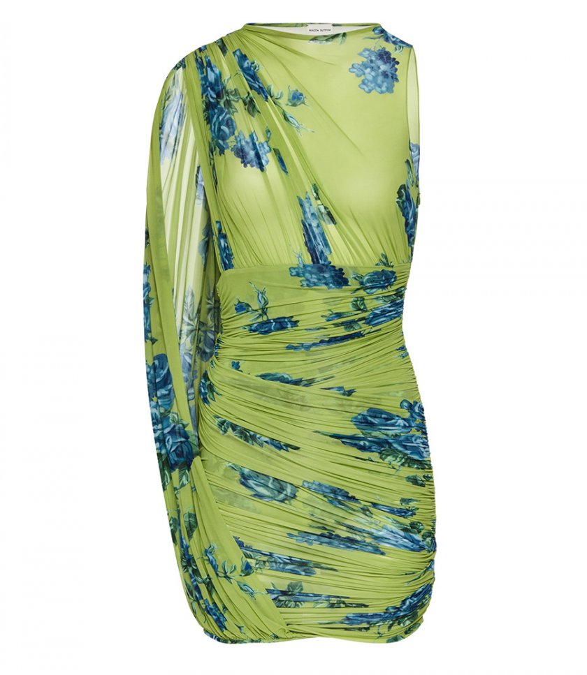 CLOTHES - DRESS 24 GREEN PRINT