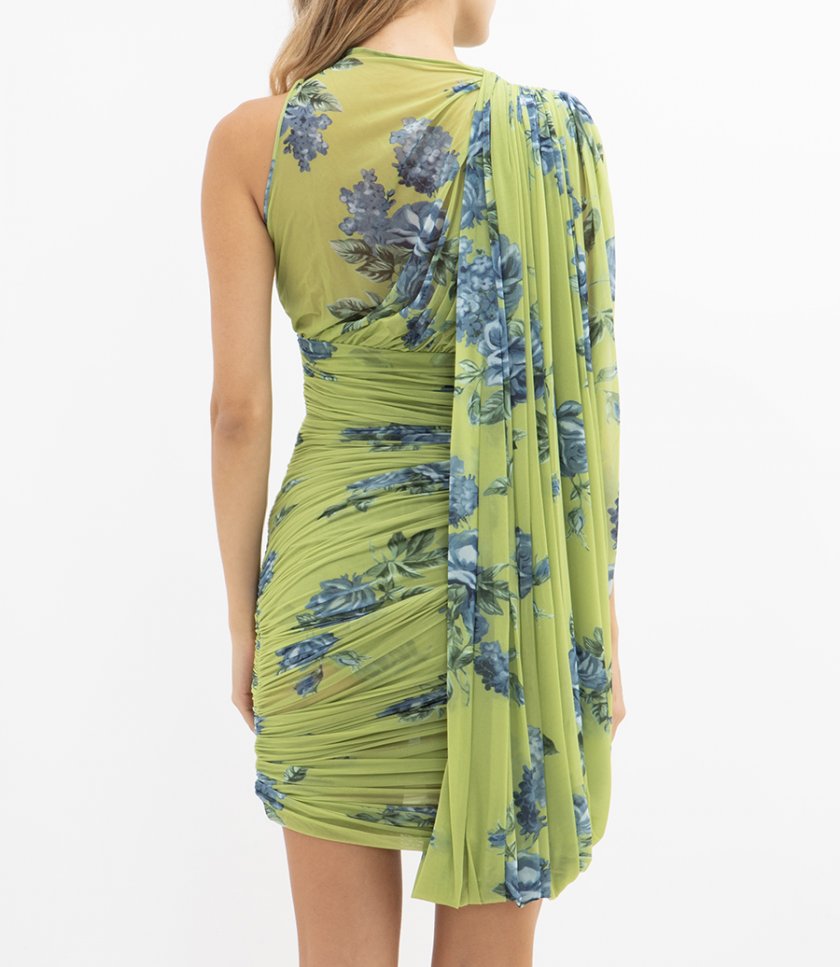 DRESS 24 GREEN PRINT