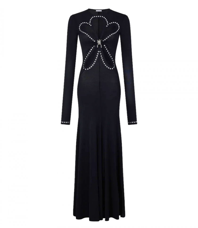 SALES - SECOND-SKIN LONG DRESS IN JERSEY