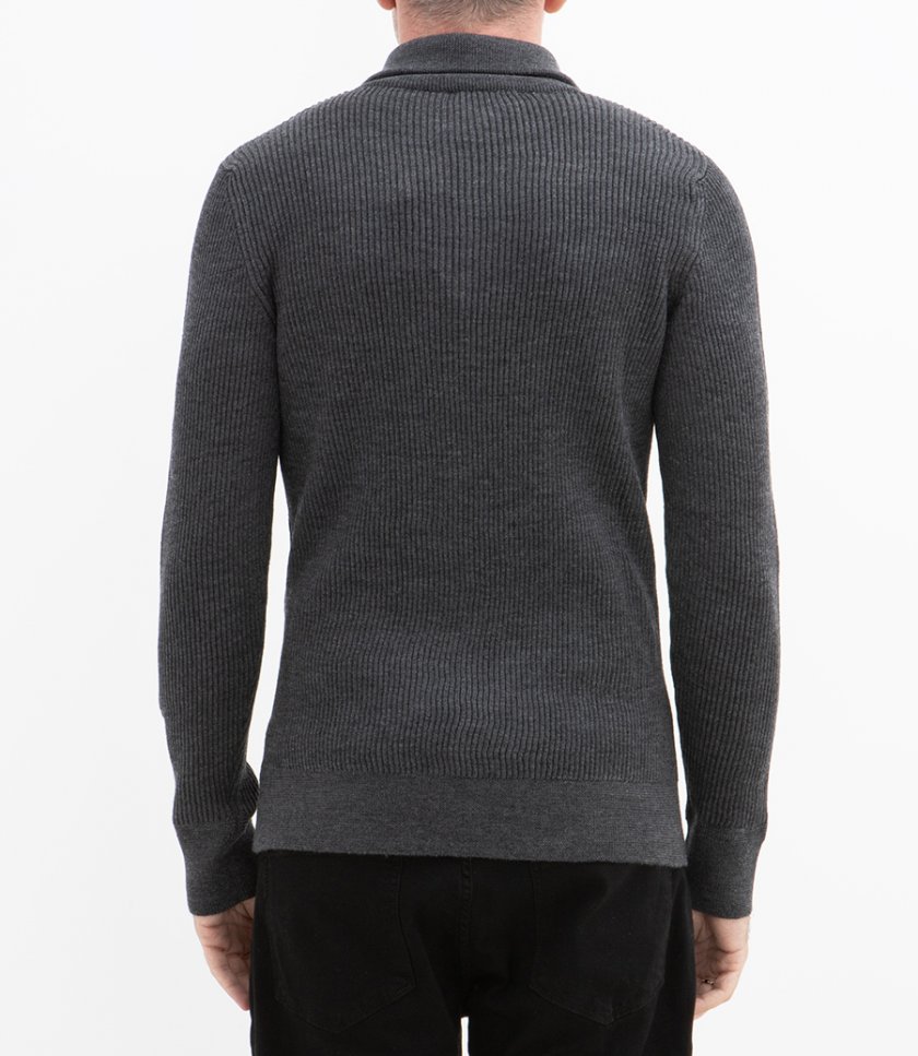 ZIP NECK PULLOVER