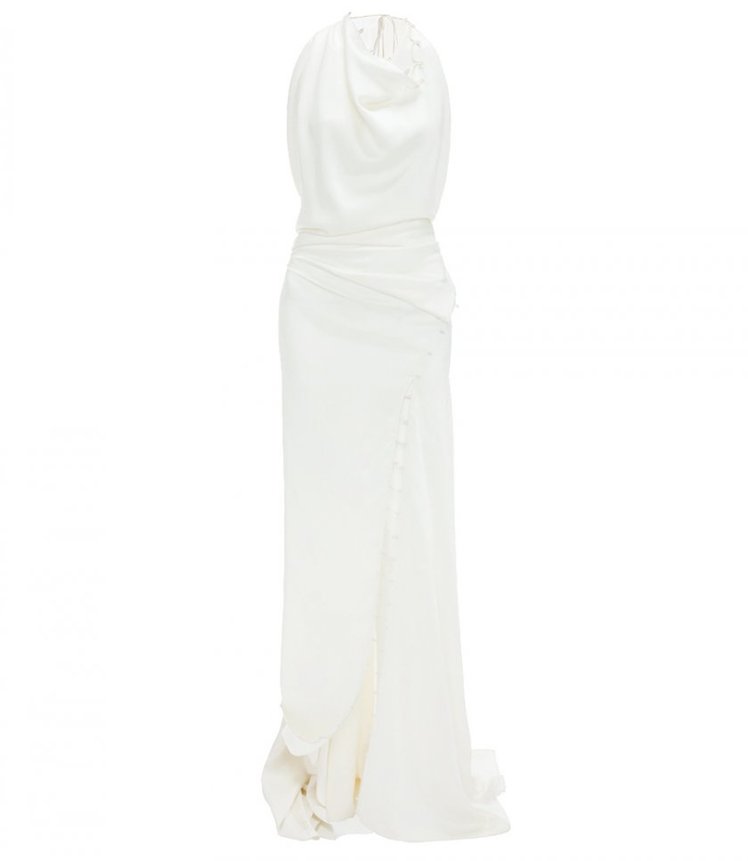 SALES - ROULEAUX DETAIL SLEEVELESS GOWN
