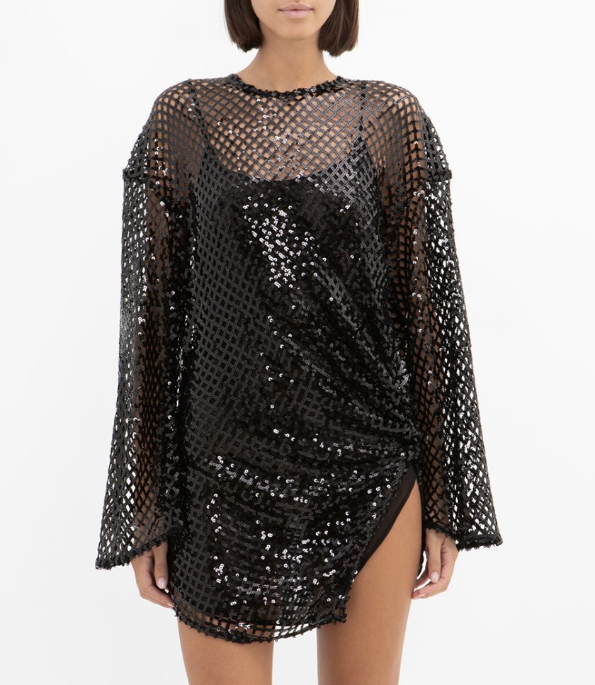 MINI DRESS WITH SEQUINS