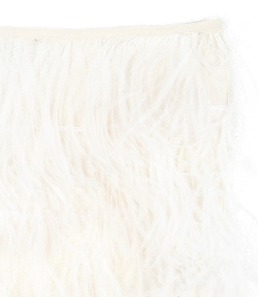MIDI SKIRT FEATHERS