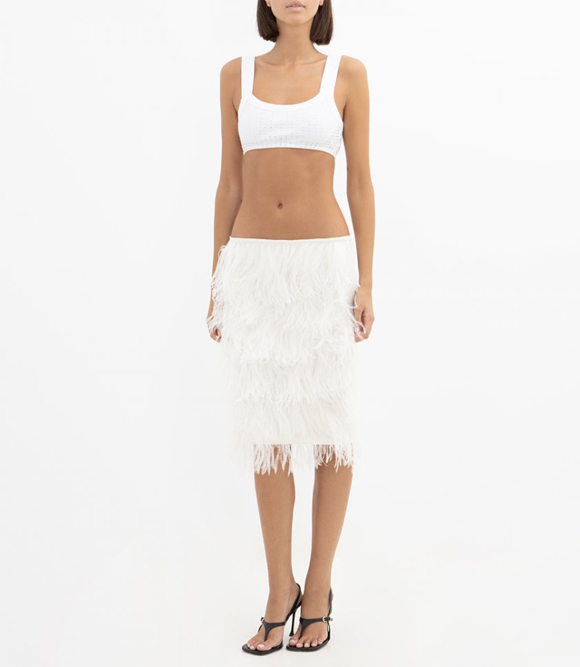 MIDI SKIRT FEATHERS