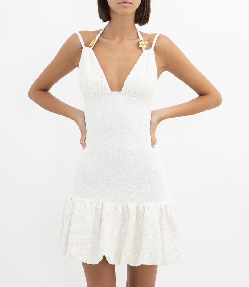 BREEZE JACQUARD SLOWER MINI DRESS