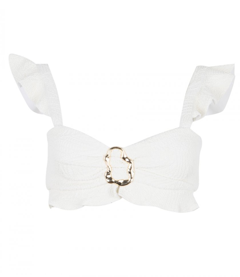 SALES - BREEZE JACQUARD FLUTTER TOP