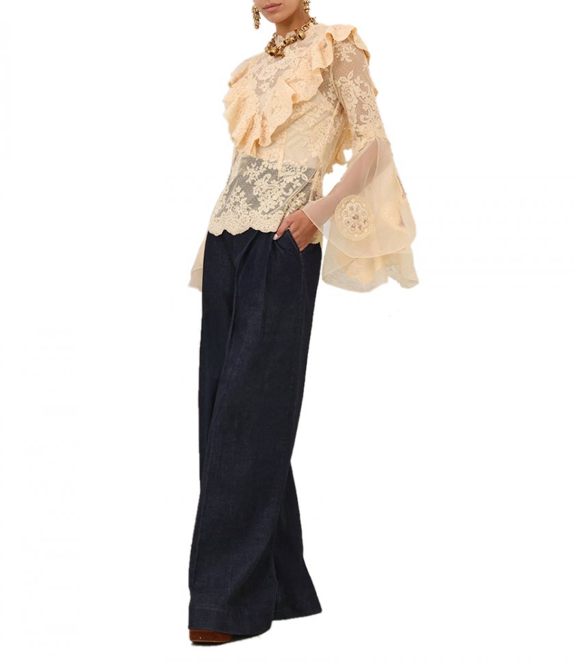 HYPNOTIC PATCHED LACE TOP