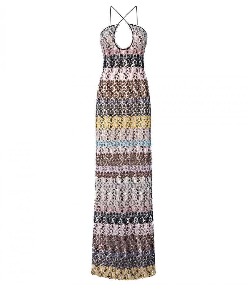 CLOTHES - EMBROIDERED LACE LONG DRESS