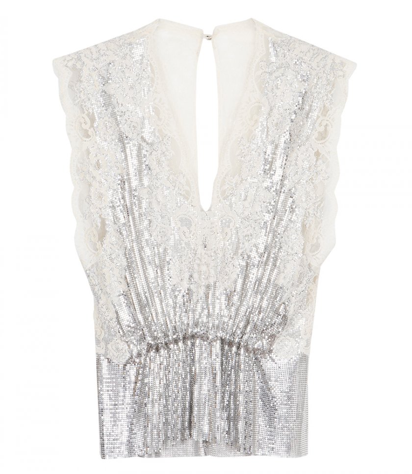 SALES - SEQUINS LACE TOP