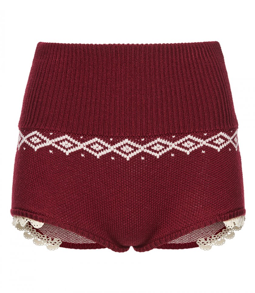CLOTHES - BOTTOM LACE KNIT SHORTS