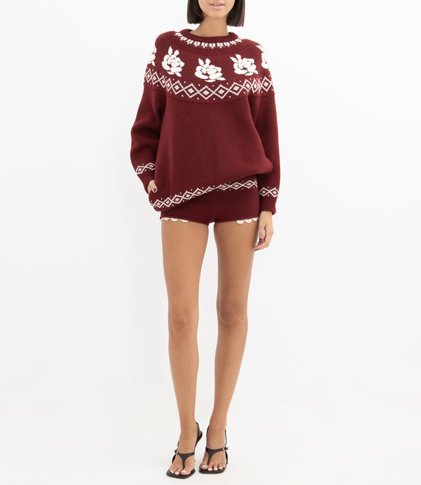 BOTTOM LACE KNIT SHORTS