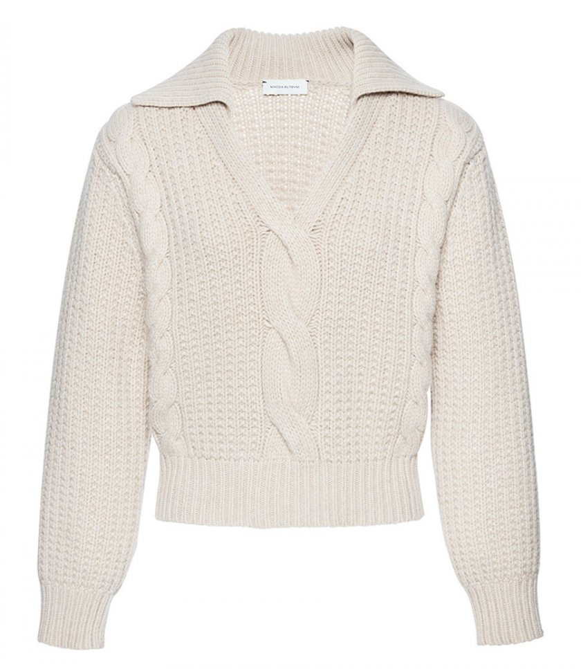 CLOTHES - PATTERNED KNIT SWEATER