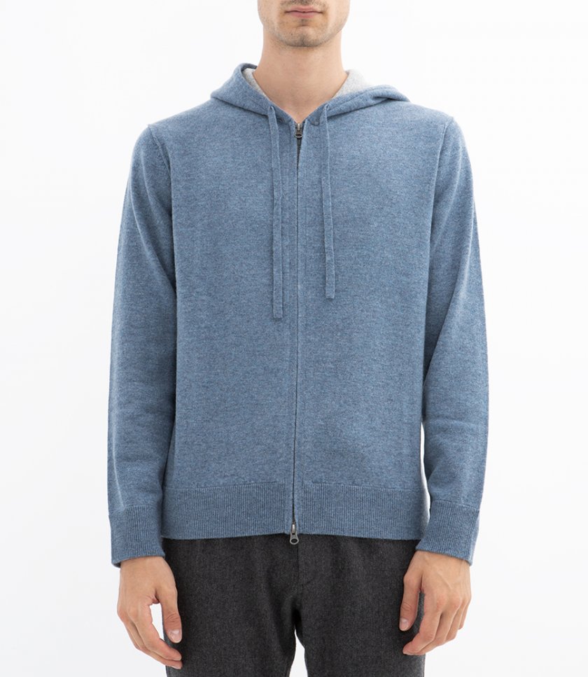 CASHMERE ZIP HOODIE