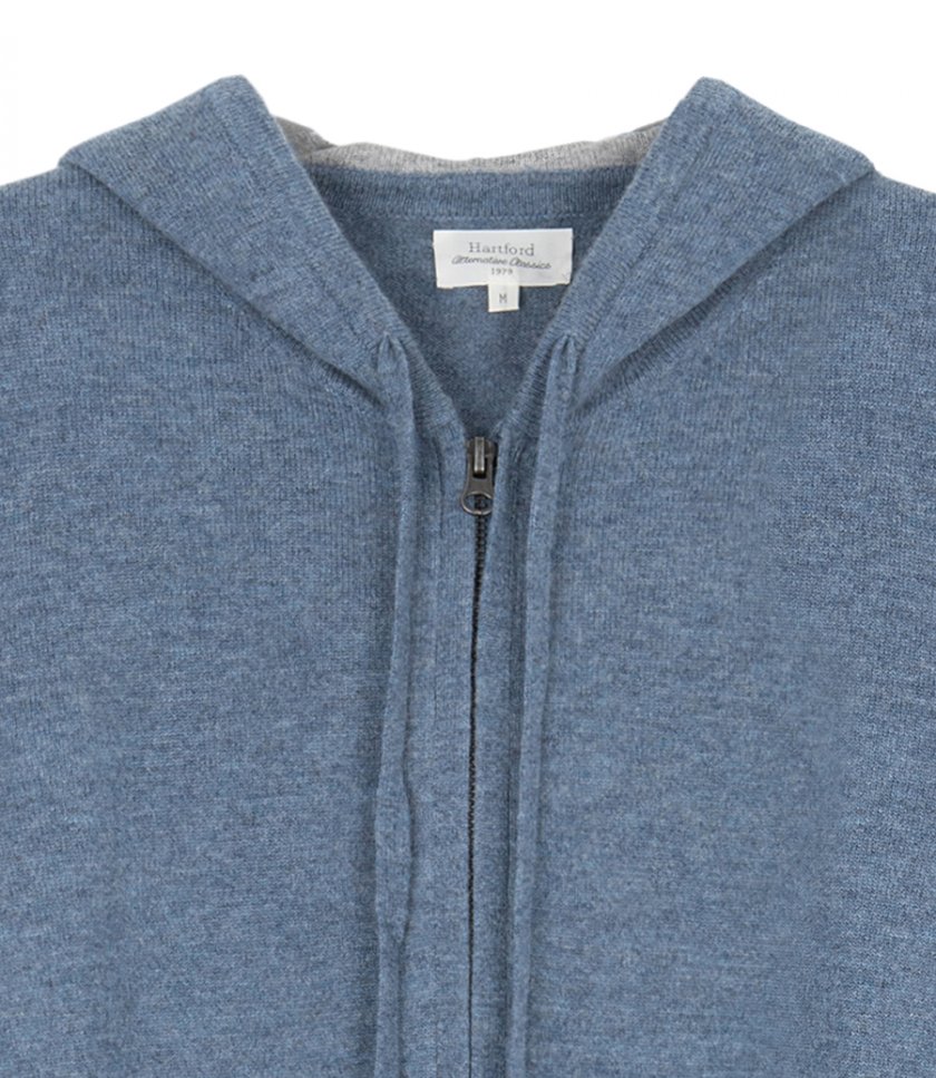 CASHMERE ZIP HOODIE