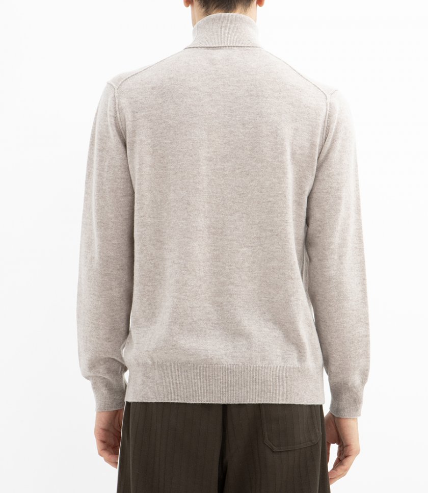 WOOL CASHMERE ROLL NECK