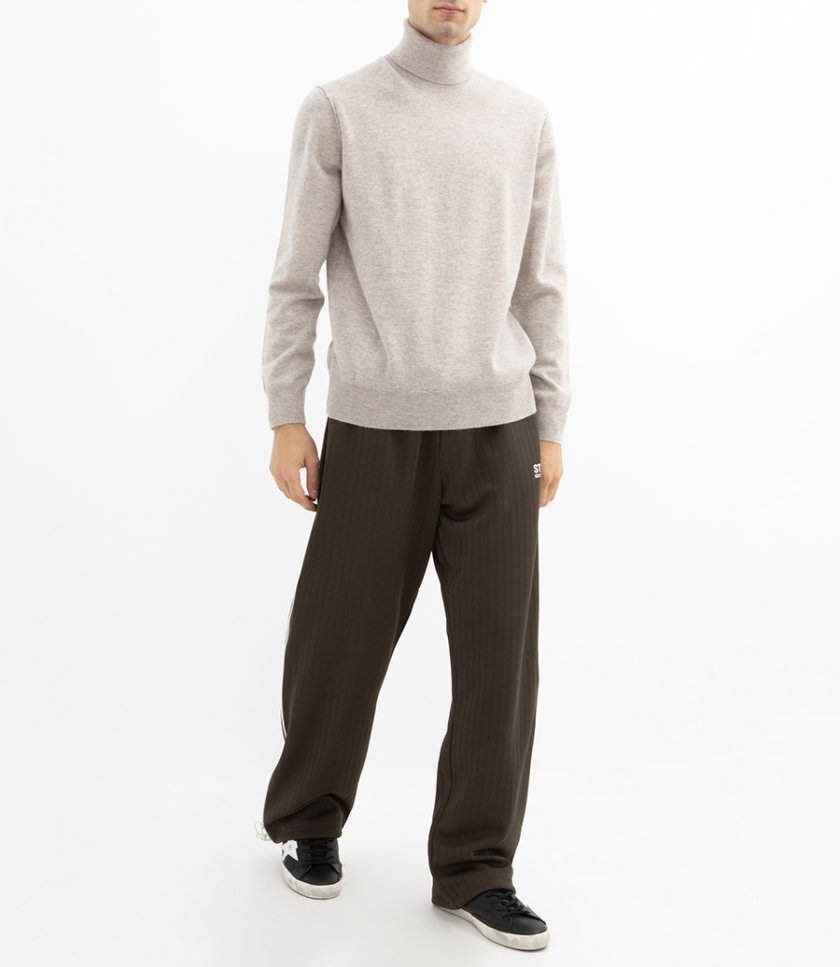 WOOL CASHMERE ROLL NECK