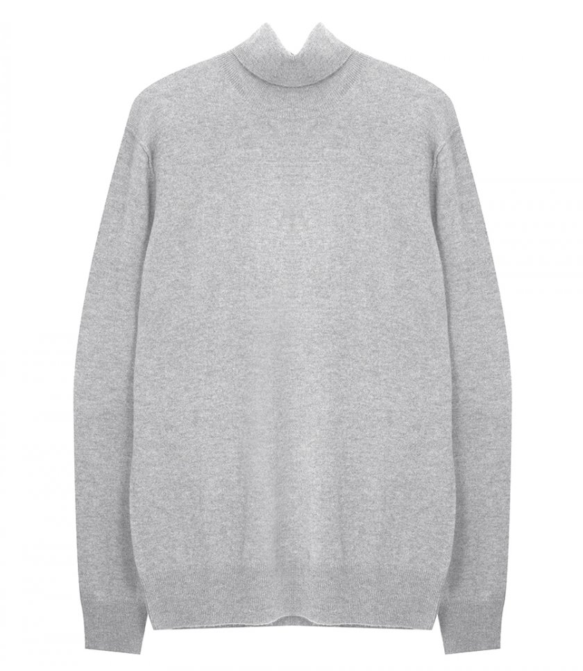 WOOL CASHMERE ROLL NECK