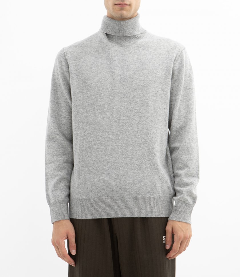 WOOL CASHMERE ROLL NECK