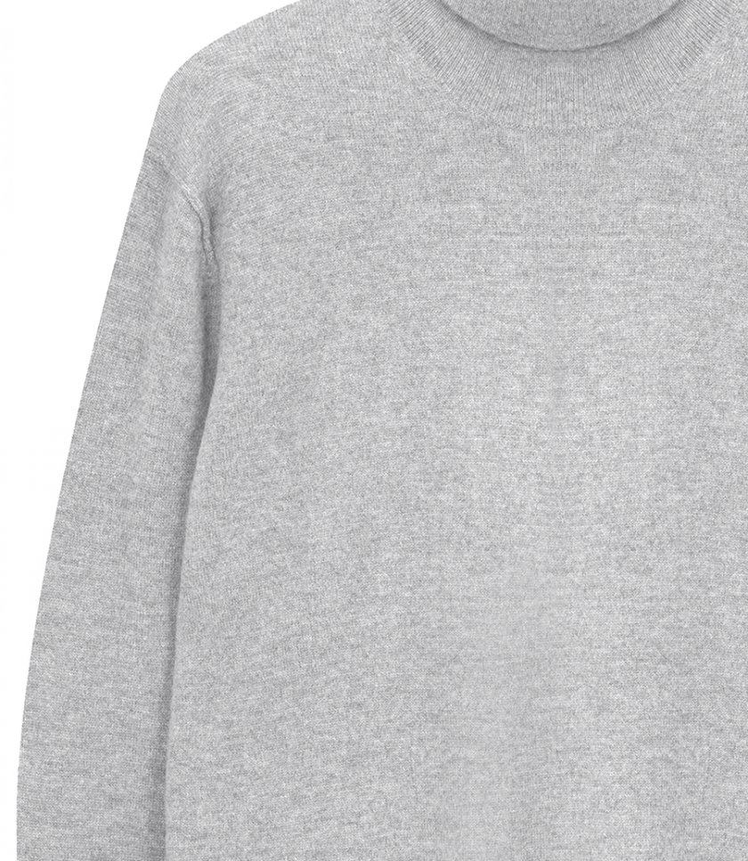 WOOL CASHMERE ROLL NECK