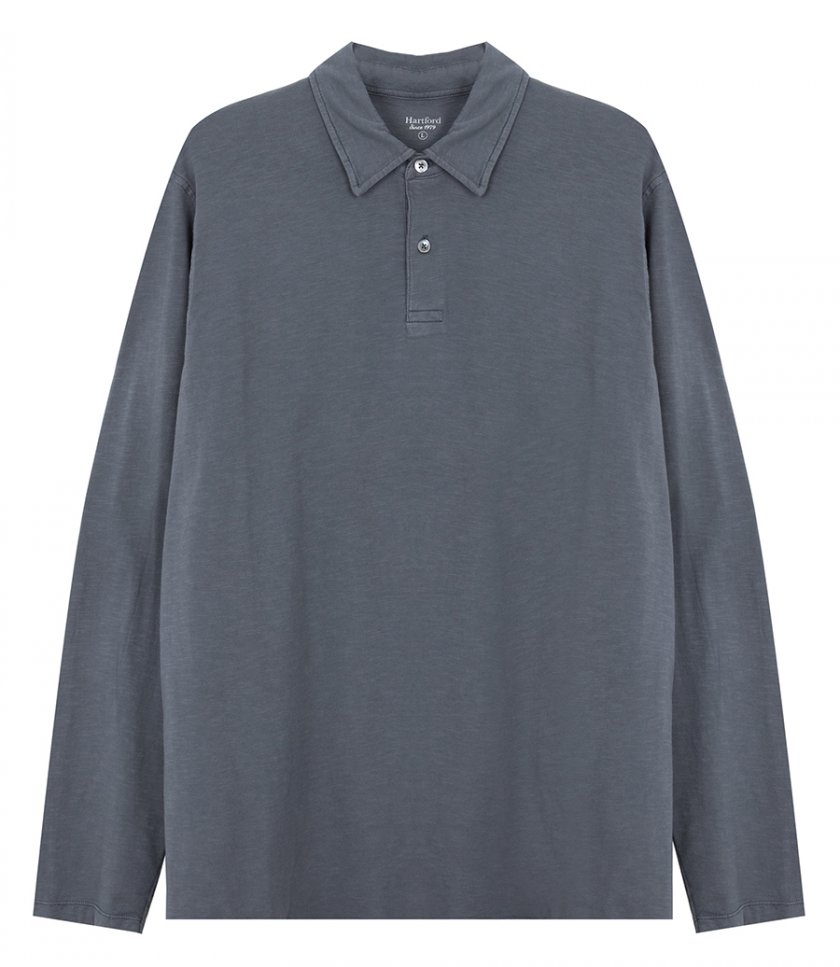 SALES - SLUB JERSEY POLO LS