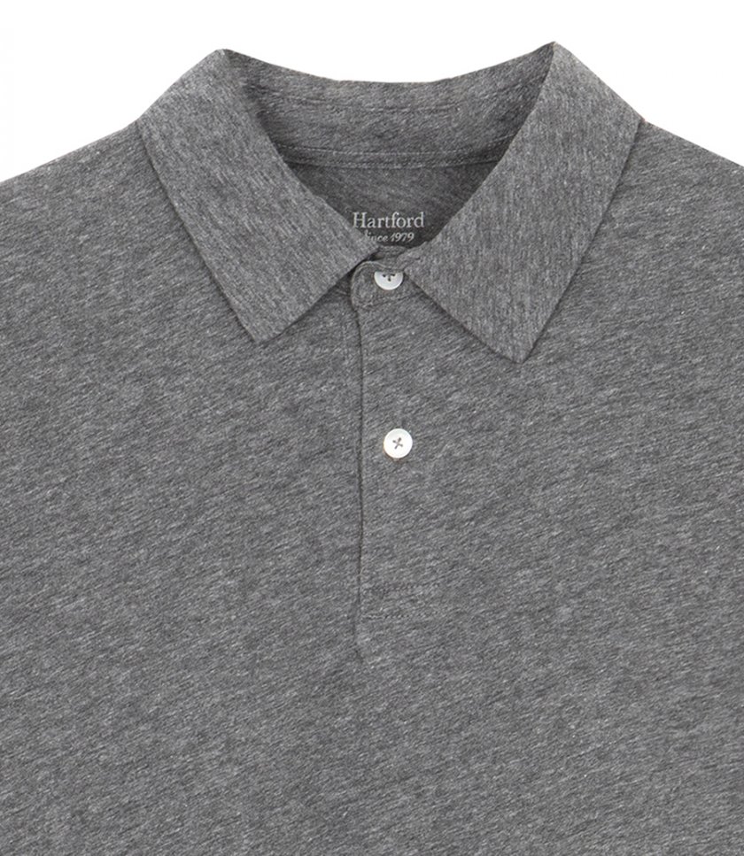 SLUB JERSEY POLO LS