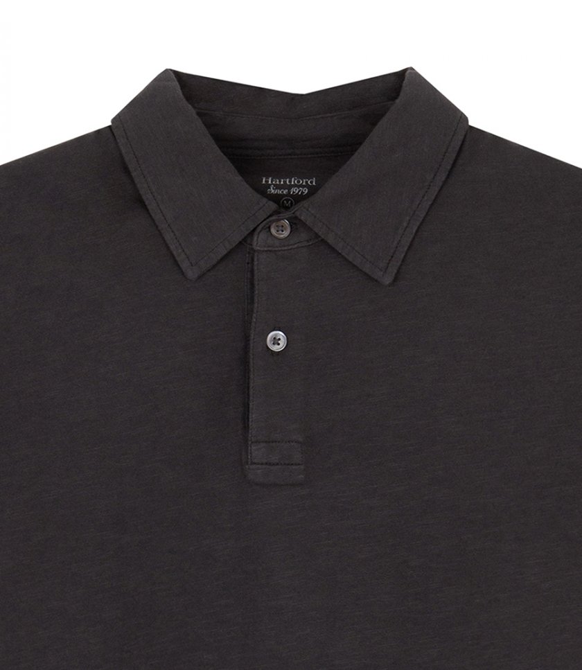 SLUB JERSEY POLO LS