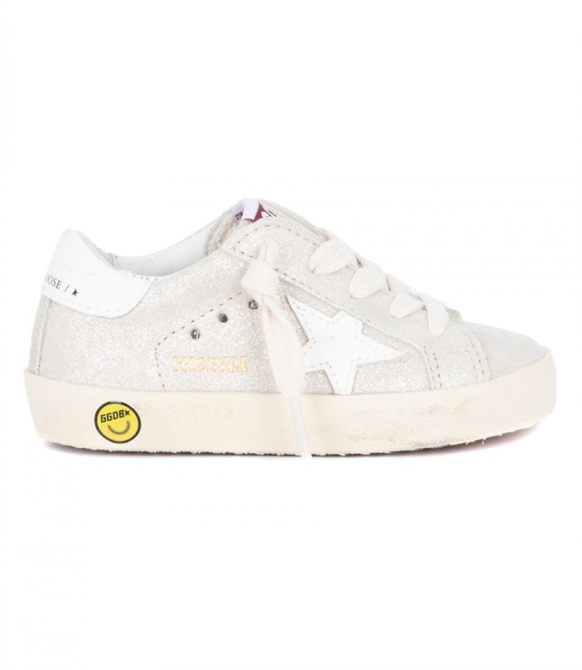 SHOES - JUNIOR LAMINATED SUEDE SUPER-STAR