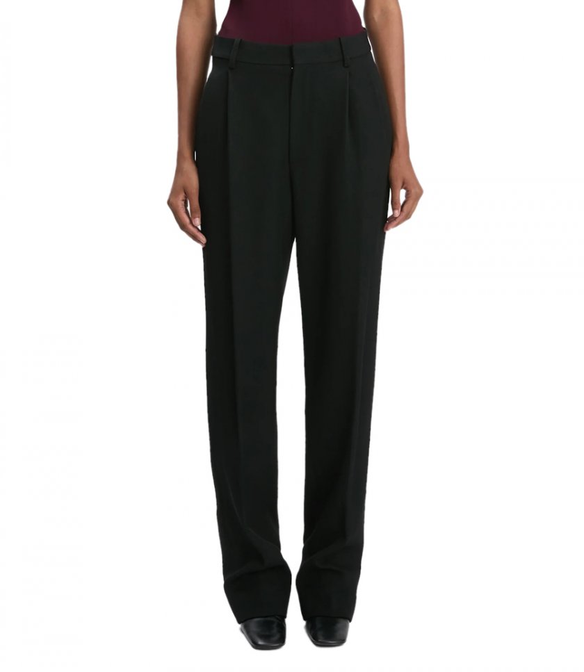 DROP-WAIST STRAIGHT LEG TROUSER