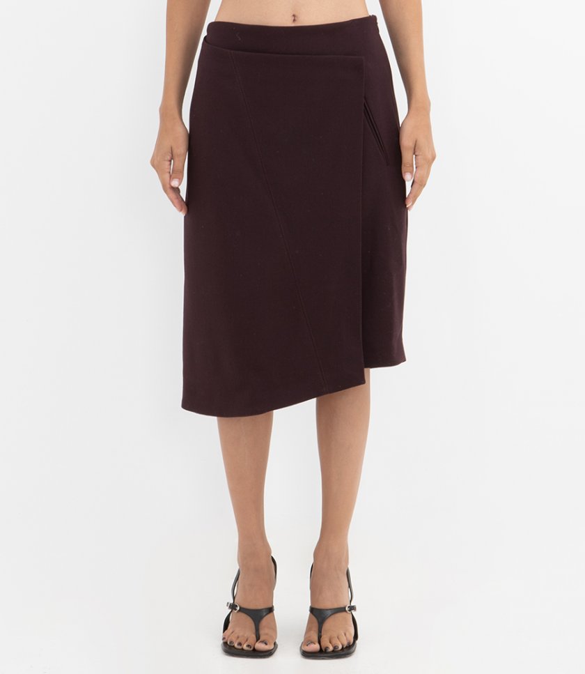 TAILORED WRAP SKIRT
