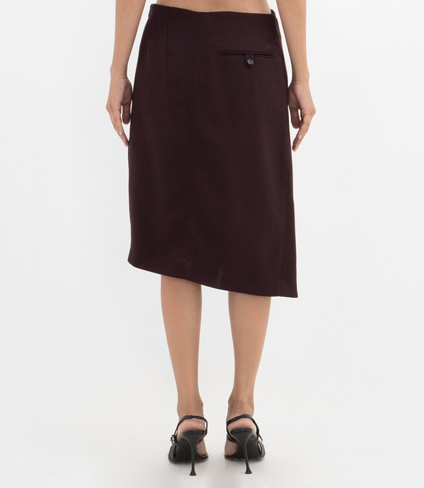TAILORED WRAP SKIRT