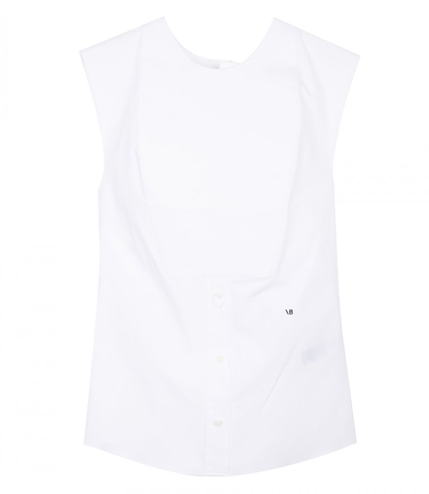 SALES - SLEEVELESS BUTTON DETAIL TOP