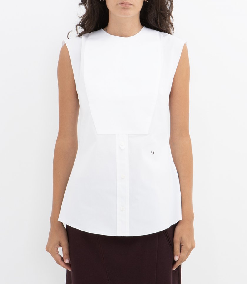 SLEEVELESS BUTTON DETAIL TOP