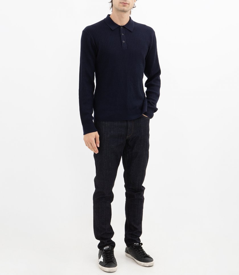 CRAWFORD POLO SWEATER