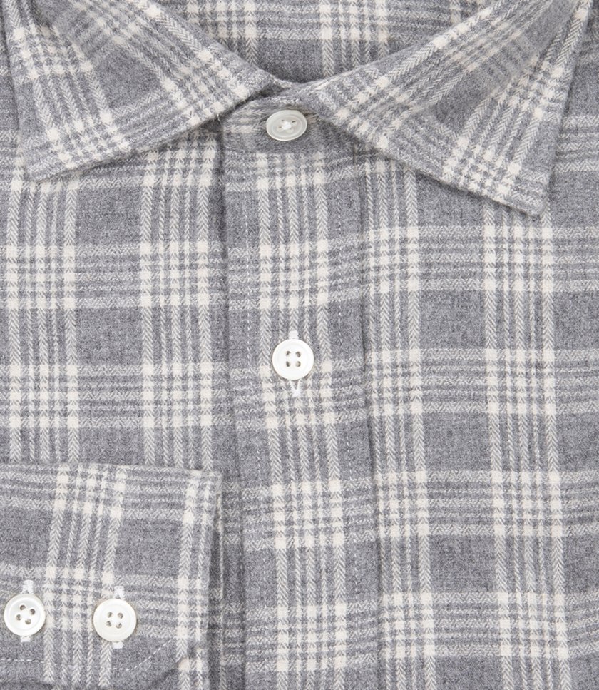 BRUSHED CHECKED PAUL SHIRT