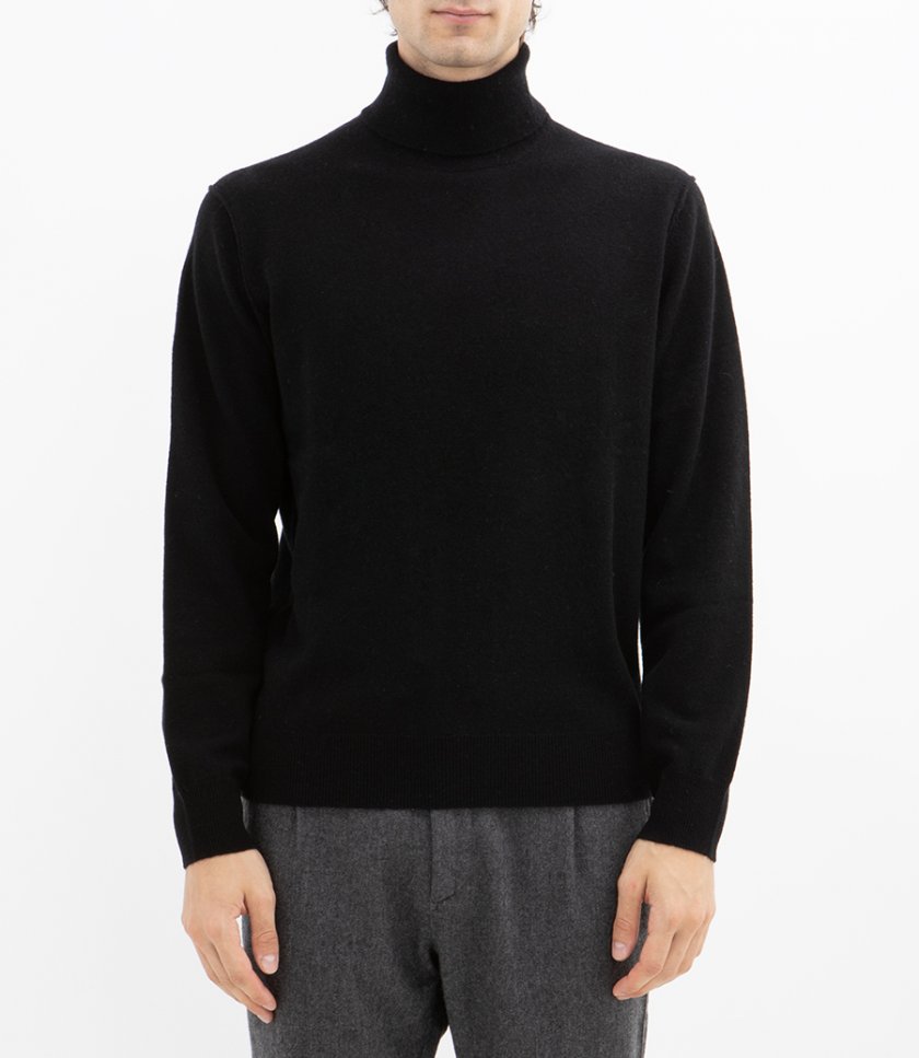 WOOL CASHMERE ROLL NECK