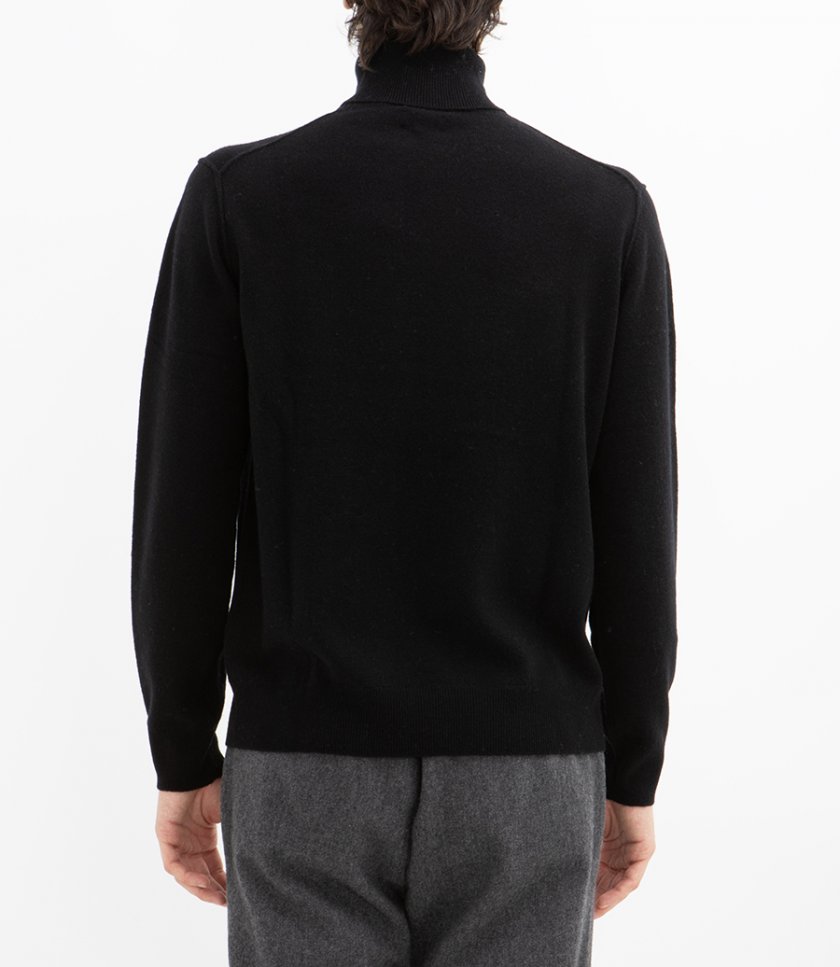 WOOL CASHMERE ROLL NECK